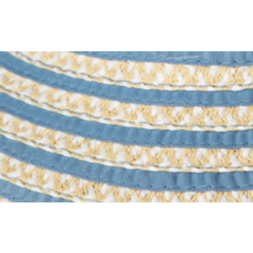 💕ERIC JAVITS💕 Brooke Packable Squishee Visor ~ UPF50+ Blue Mix One Size NWT - Picture 4 of 14